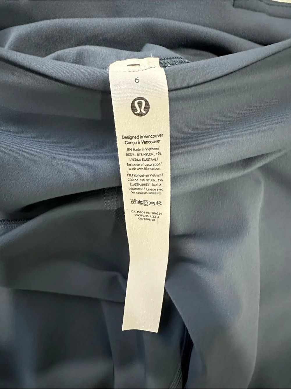 Lululemon Align High-Rise Mini-Flared Pant *Extra Short Iron Blue Size 6-NWT